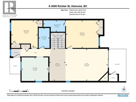 Floor Plan - Main Level at 3000 Richter Street Unit# 6, Kelowna South