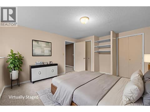 Virtually Staged: Lower Level - 3rd Bedroom at 3000 Richter Street Unit# 6, Kelowna South
