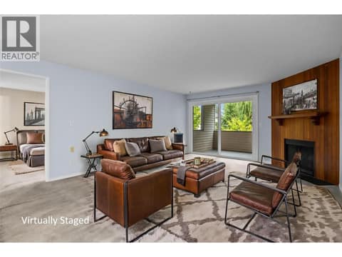 Virtually Staged: Main Level - Livingroom to Primary at 3000 Richter Street Unit# 6, Kelowna South