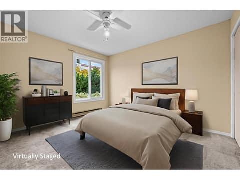 Virtually Staged: Main Level - 2nd Bedroom at 3000 Richter Street Unit# 6, Kelowna South