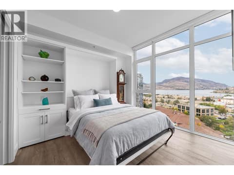 Wall Bed Covers Virtually Staged at 1151 Sunset Drive Unit# 1504, Kelowna North