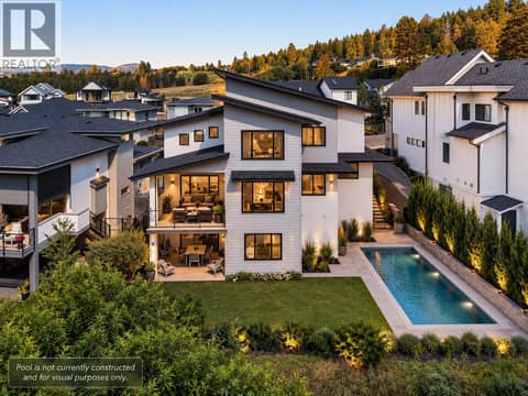 *Pool is for visual purposes only and not currently constructed. at 4300 Russo Street, Lower Mission, Kelowna