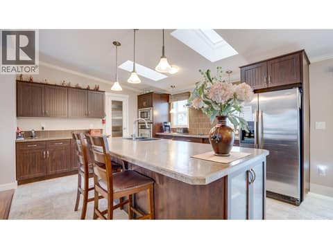 Bright kitchen with skylights at 12560 Westside Road Unit# 15, Swan Lake West, Vernon