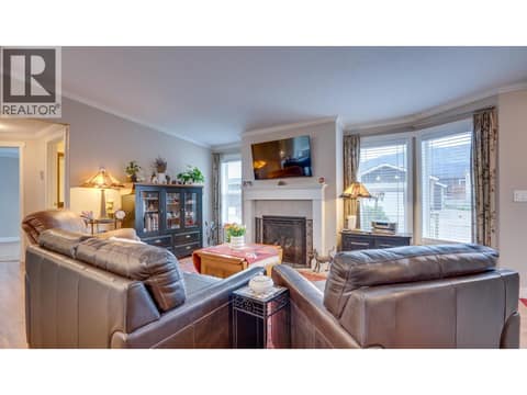Gas fireplace at 12560 Westside Road Unit# 15, Swan Lake West, Vernon