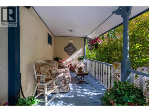 Back covered verandah at 3025 Patterson Street, Armstrong/ Spall.