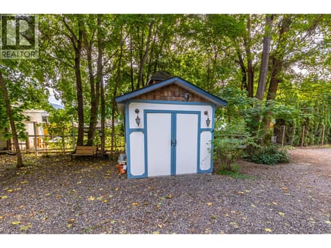 Garden shed at 3025 Patterson Street, Armstrong/ Spall.