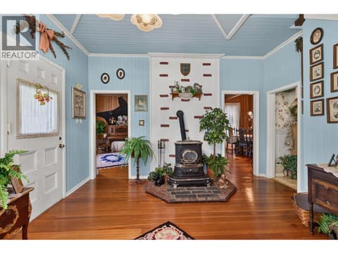 Gas stove in foyer at 3025 Patterson Street, Armstrong/ Spall.
