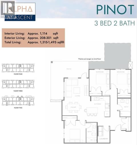 Floorplan at 1057 Frost Road Unit# 301, Upper Mission, Kelowna