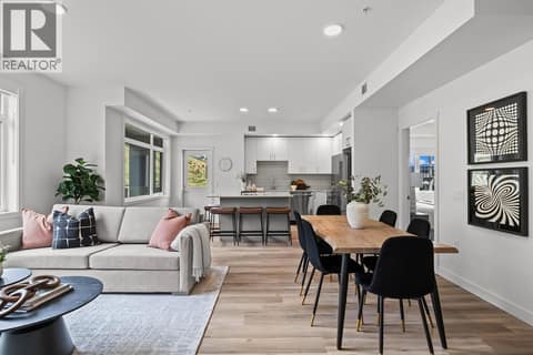 Kitchen, Dining & Living Room. Photos may be of a similar home in the community. at 1057 Frost Road Unit# 302, Upper Mission, Kelowna