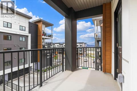 Patio. Photos may be of a similar home in the community. at 1057 Frost Road Unit# 302, Upper Mission, Kelowna