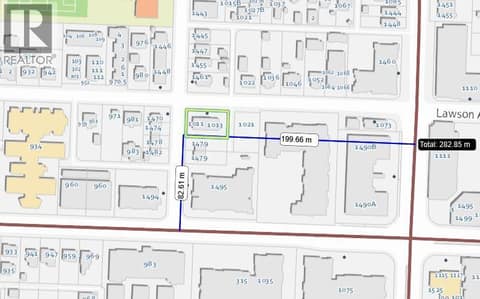 Less than 200m to 2 transit supportive corridors at 1011-1013 Lawson Avenue, Kelowna North