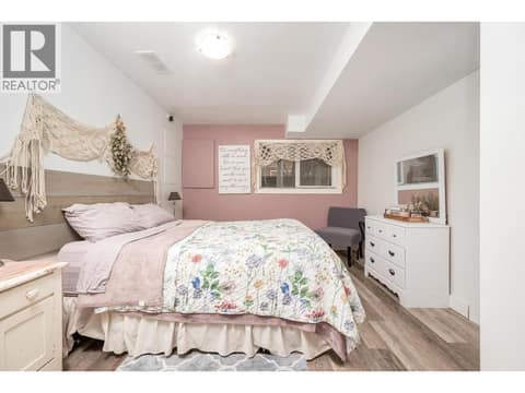 Basement bedroom in second home at 5221/5241 Hartnell Road, North BX, Vernon