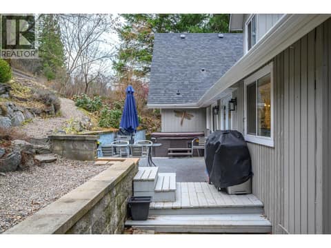 Rear patio of main house at 5221/5241 Hartnell Road, North BX, Vernon
