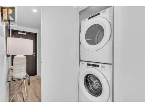 Stacked washer/dryer at 238 Leon Avenue Unit# 808, Kelowna North