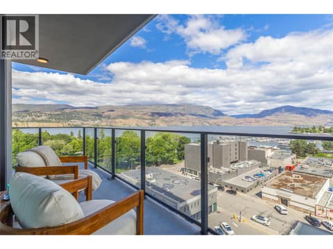 View to the north/west at 238 Leon Avenue Unit# 808, Kelowna North