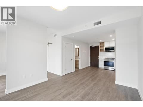 VIEW FROM LIVING ROOM TO KITCHEN at 460 Nicola Street Unit# 805, South Kamloops