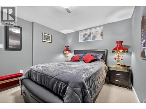 Spacious king size primary bedroom at 175 Venus Road, Rutland South, Kelowna