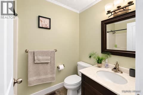 Upstairs Bathroom Virtually Staged at 10590 Long Road, Lake Country South West