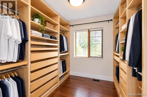 Walk-in Closet Virtually Staged at 10590 Long Road, Lake Country South West
