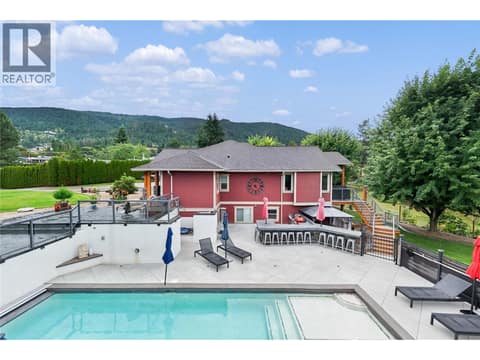 Private pool and huge entertaining area. at 5100 Haynes Road, North BX, Vernon