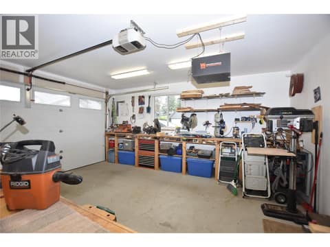 Garage is heated at 430 Hummingbird Avenue, Okanagan North, Vernon