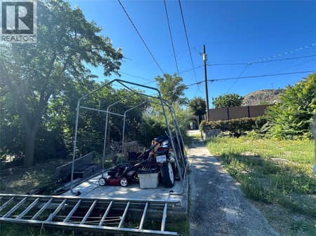 Back yard/alley access at 5952 Okanagan Street, Oliver
