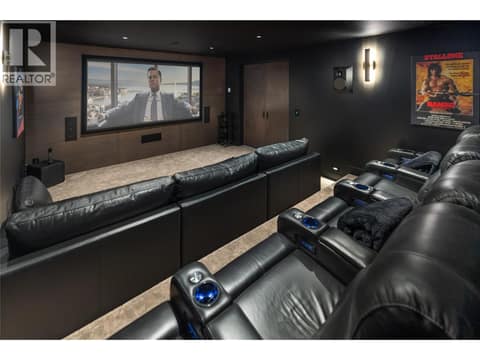 Projector (JVC 4K) and screen (110"") included at 538 Clifton Court, Glenmore, Kelowna
