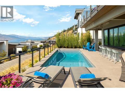 Salt Water Pool (10x22) with auto cover at 538 Clifton Court, Glenmore, Kelowna
