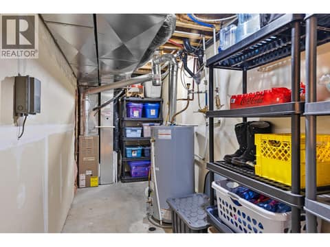 Basement utility room at 905 Paret Crescent, Lower Mission, Kelowna