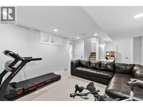 Full basement with family room at 905 Paret Crescent, Lower Mission, Kelowna
