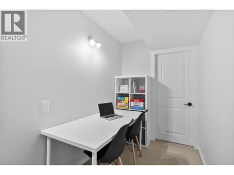 Full basement with open office area at 905 Paret Crescent, Lower Mission, Kelowna