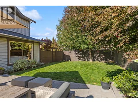 Fully fenced yard at 905 Paret Crescent, Lower Mission, Kelowna