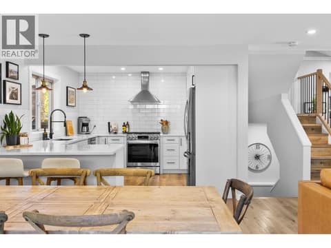 Updated kitchen with quartz counters at 905 Paret Crescent, Lower Mission, Kelowna