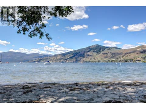 Lakeshore beach right across the street at 2555 Lakeshore Road Unit# 419, Okanagan Landing, Vernon
