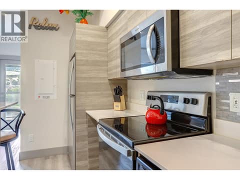 Stainless steel appliances at 2555 Lakeshore Road Unit# 419, Okanagan Landing, Vernon