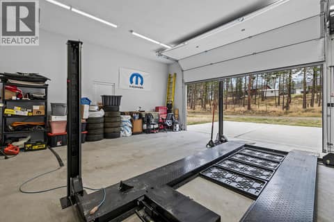 Detached Double Garage. Lift Included at 7151 Dunwaters Road, Fintry, Kelowna