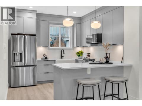 Photos shown are from a completed unit in an earlier phase. Finishes, layout, and features may vary at 784 ARGYLE Street Unit# 109, Main North, Penticton