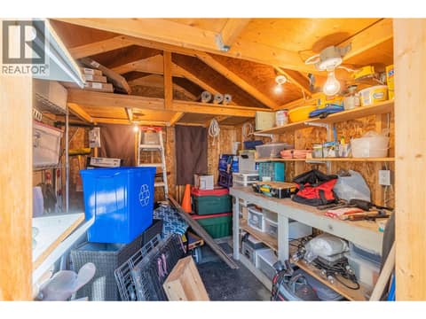 Inside the storage shed at 7545 Dallas Drive Unit# 54, Dallas, Kamloops