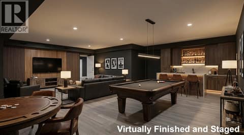 Concept ONLY - Rec Room - Virtually Finished and Staged at 1740 Granite Road, Lake Country South West