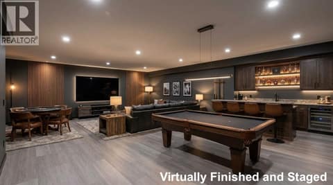 Concept ONLY - Rec Room - Virtually Finished and Staged at 1740 Granite Road, Lake Country South West