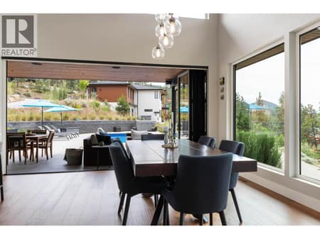 Folding Sliding Door to Patio off Kitchen / DR at 1740 Granite Road, Lake Country South West