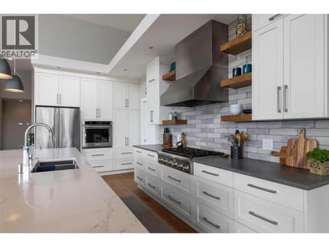 Gas Cooktop and wall oven at 1740 Granite Road, Lake Country South West