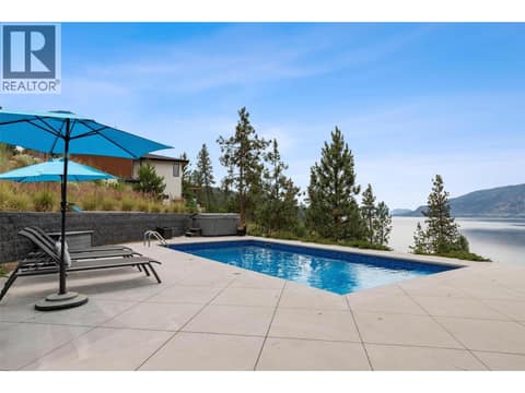 Hot tub adjacent the salt water pool at 1740 Granite Road, Lake Country South West