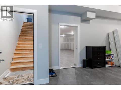 Stairs to Garage and entry to Rec Room at 1740 Granite Road, Lake Country South West