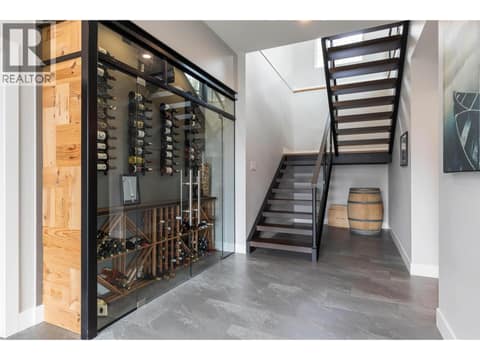 Wine Display Chilled down- open riser stairs at 1740 Granite Road, Lake Country South West