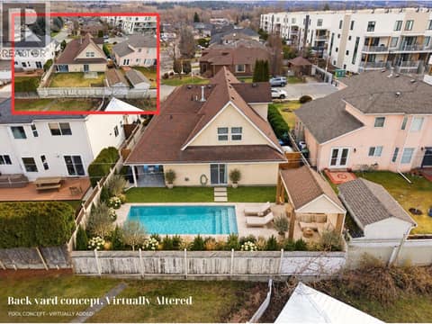 *backyard is AI generated for illustrative purposes* at 756 Springrose Way, Lower Mission, Kelowna