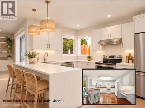 *Renovation concept, virtually altered* at 756 Springrose Way, Lower Mission, Kelowna