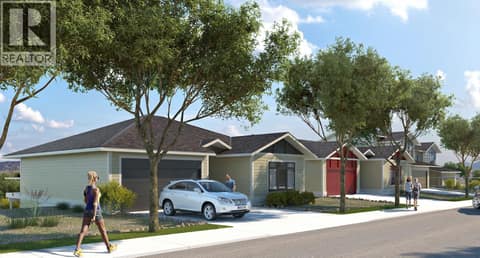 AI Rendering of Streetscape at 10 Wood Duck Way, Osoyoos