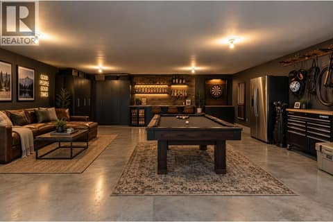 Garage lower level virtually staged at 10824 Westshore Road, Okanagan North, Vernon