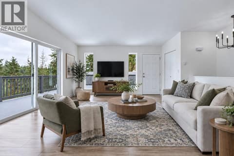 Living Room Virtually Staged at 10824 Westshore Road, Okanagan North, Vernon